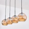 Ripoll Hanglamp, Kogellampje, Hanglamp Amber, 4-lichts