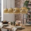 Ripoll Hanglamp, Kogellampje, Hanglamp Goud, Duidelijk, 4-lichts