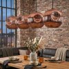 Ripoll Hanglamp, Kogellampje, Hanglamp Koperkleurig, 4-lichts