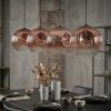 Ripoll Hanglamp, Kogellampje, Hanglamp Duidelijk, Koperkleurig, 4-lichts