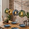 Ripoll Hanglamp, Kogellampje, Hanglamp Blauw, Goud, Groen, 4-lichts
