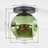 Ripoll Plafondlamp, Kogellampje Groen, 1-licht