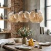 Ripoll Hanglamp, Kogellampje, Hanglamp Amber, 3-lichts