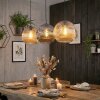 Ripoll Hanglamp, Kogellampje, Hanglamp Amber, Rookkleurig, 3-lichts