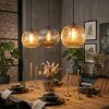 Ripoll Hanglamp, Kogellampje, Hanglamp Amber, Rookkleurig, 3-lichts