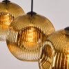 Ripoll Hanglamp, Kogellampje, Hanglamp Goud, Duidelijk, 3-lichts