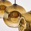 Ripoll Hanglamp, Kogellampje, Hanglamp Goud, Duidelijk, 3-lichts