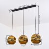 Ripoll Hanglamp, Kogellampje, Hanglamp Goud, 3-lichts