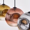 Ripoll Hanglamp, Kogellampje, Hanglamp Chroom, Goud, Duidelijk, Koperkleurig, Rookkleurig, 4-lichts