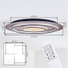 Lidor Plafondlamp LED Goud, Koperkleurig, Zwart, 1-licht, Afstandsbediening