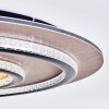 Lidor Plafondlamp LED Goud, Koperkleurig, Zwart, 1-licht, Afstandsbediening