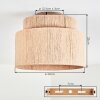 Smilla Plafondlamp Beige, 1-licht