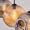 Ripoll Hanglamp, Kogellampje, Hanglamp Amber, Rookkleurig, 3-lichts