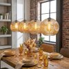 Ripoll Hanglamp, Kogellampje, Hanglamp Amber, 4-lichts