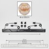 Ripoll Hanglamp, Kogellampje, Hanglamp Amber, 4-lichts