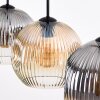 Ripoll Hanglamp, Kogellampje, Hanglamp Amber, Duidelijk, Rookkleurig, 4-lichts