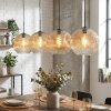 Ripoll Hanglamp, Kogellampje, Hanglamp Amber, Duidelijk, 4-lichts