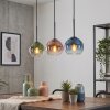 Koyoto Hanglamp, Kogellampje, Hanglamp Blauw, Groen, Duidelijk, Koperkleurig, 3-lichts
