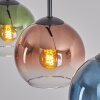 Koyoto Hanglamp, Kogellampje, Hanglamp Blauw, Groen, Duidelijk, Koperkleurig, 3-lichts