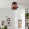 Koyoto Plafondlamp, Kogellampje 30 cm Koperkleurig, 1-licht