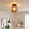 Koyoto Plafondlamp, Kogellampje 30 cm Koperkleurig, 1-licht