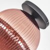 Koyoto Plafondlamp, Kogellampje 30 cm Koperkleurig, 1-licht