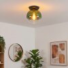 Koyoto Plafondlamp, Kogellampje 30 cm Groen, Duidelijk, 1-licht