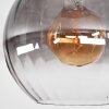 Koyoto Plafondlamp, Kogellampje 30 cm Duidelijk, Rookkleurig, 1-licht