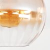 Koyoto Plafondlamp, Kogellampje 30 cm Amber, Duidelijk, 1-licht