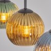 Koyoto Hanglamp, Kogellampje, Hanglamp Blauw, Goud, Groen, 3-lichts