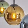 Koyoto Hanglamp, Kogellampje, Hanglamp Blauw, Goud, Groen, 3-lichts