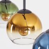 Koyoto Hanglamp, Kogellampje, Hanglamp Blauw, Goud, Groen, Duidelijk, 3-lichts