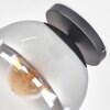 Koyoto Plafondlamp, Kogellampje 30 cm Duidelijk, Rookkleurig, 1-licht
