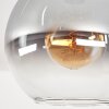 Koyoto Plafondlamp, Kogellampje 30 cm Duidelijk, Rookkleurig, 1-licht