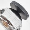 Ripoll Plafondlamp, Kogellampje Duidelijk, Rookkleurig, 1-licht