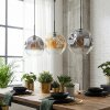 Ripoll Hanglamp, Kogellampje, Hanglamp Amber, Duidelijk, Rookkleurig, 3-lichts