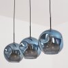 Ripoll Hanglamp, Kogellampje, Hanglamp Blauw, 3-lichts