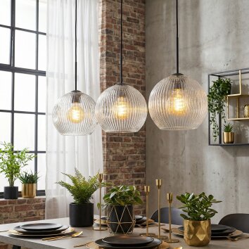 Ripoll Hanglamp, Kogellampje, Hanglamp Duidelijk, 3-lichts