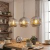Ripoll Hanglamp, Kogellampje, Hanglamp Chroom, Rookkleurig, 3-lichts