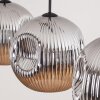 Ripoll Hanglamp, Kogellampje, Hanglamp Chroom, Rookkleurig, 3-lichts