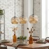 Ripoll Hanglamp, Kogellampje, Hanglamp Amber, 3-lichts