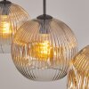 Ripoll Hanglamp, Kogellampje, Hanglamp Amber, Duidelijk, 3-lichts
