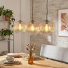 Ripoll Hanglamp, Kogellampje, Hanglamp Amber, Duidelijk, 3-lichts