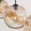 Ripoll Hanglamp, Kogellampje, Hanglamp Amber, Duidelijk, 3-lichts
