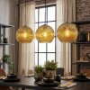Ripoll Hanglamp, Kogellampje, Hanglamp Goud, 3-lichts