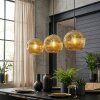 Ripoll Hanglamp, Kogellampje, Hanglamp Goud, 3-lichts