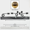Ripoll Hanglamp, Kogellampje, Hanglamp Goud, 3-lichts