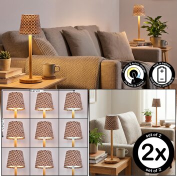 Salgadinho Buiten tafellamp, Tafellamp LED Natuurlijke kleuren, 1-licht