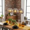 Ripoll Hanglamp, Kogellampje, Hanglamp Rookkleurig, 3-lichts