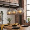 Ripoll Hanglamp, Kogellampje, Hanglamp Rookkleurig, 3-lichts